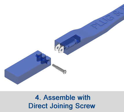 plug&flex with direct joining screw