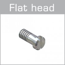 99-0XXXX Flat head screws with minus head